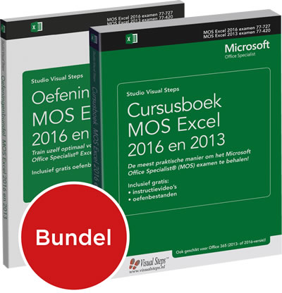 Cursusboek MOS Excel 2016 en 2013 + extra oefeningen